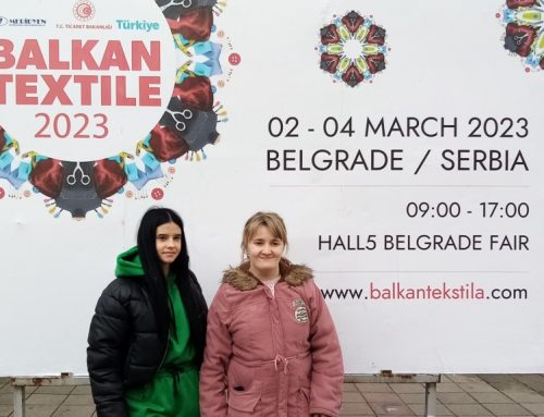 Наше ученице на сајму текстила „Балкан Текстил 2023“ на Београдском сајму – 3.3.2023.
